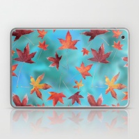Dead Leaves over Cyan iPad mini Skin por Sergio Schnitzler o Yio - Multimedia