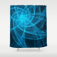 Tulles Star Shower Curtains by Sergio Schnitzler aka Yio - Multimedia