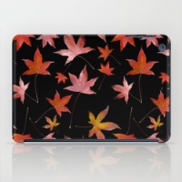 Dead Leaves over Black iPad mini Case by Sergio Schnitzler aka Yio - Multimedia