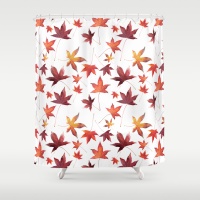 Dead Leaves over White Shower Curtains by Sergio Schnitzler aka Yio - Multimedia